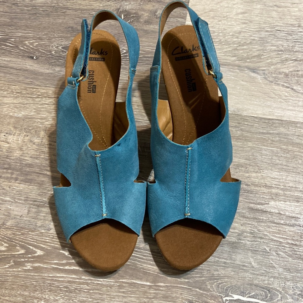 39. Clarks Helio Float Wedge Sandals - image 2